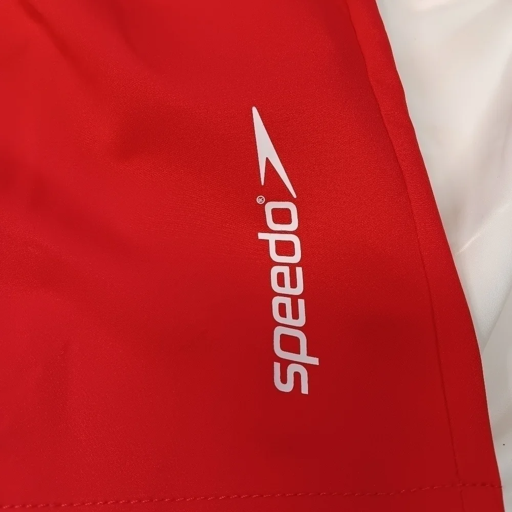 Speedo Men's XXL Comfort Stretch Swim Shorts Red White & Blue